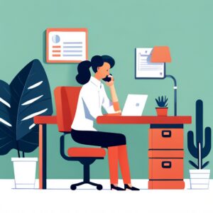 A receptionist dealing with reducing patient appointment no-shows