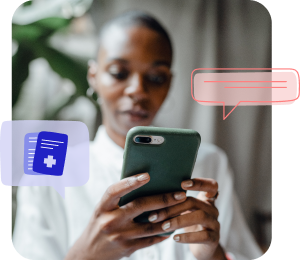 Use OhMD secure internal chat to share patient information with colleagues