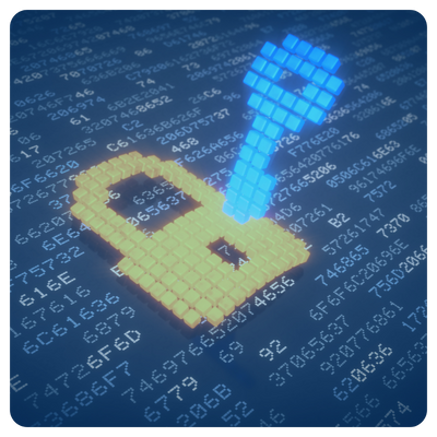 Graphic showing text message encryption for secure clinician to clinician communication