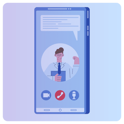 Illustration depicting improved efficiency with Conversational AI