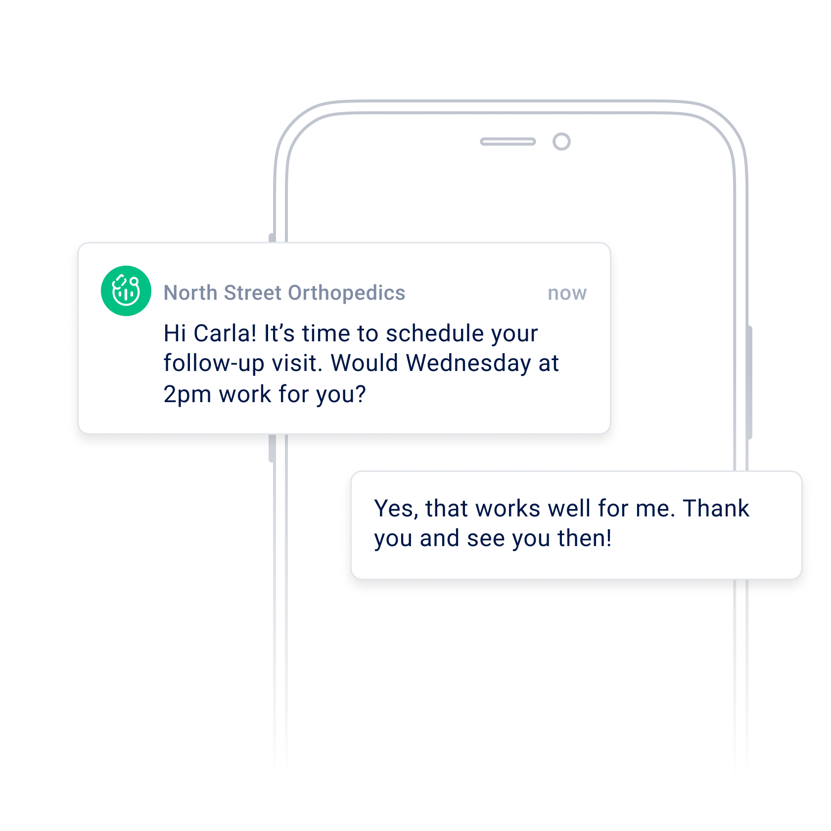 Patient communication SMS texting tool with OhMD